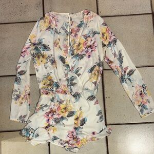 Cotton Candy Floral Print Blouse